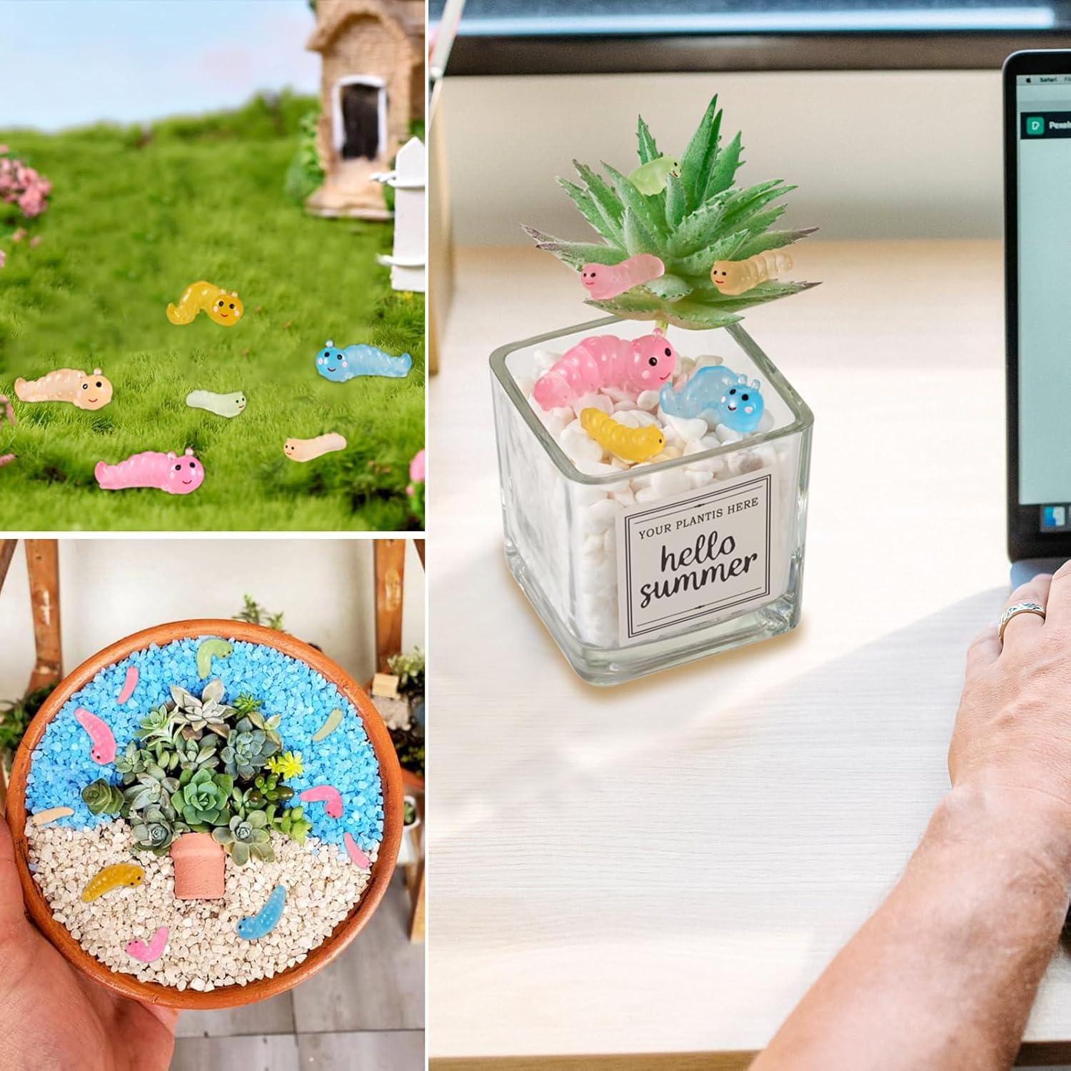 Figuritas Luminosas de Gusano Beadthoven - 36 Piezas para Decoración