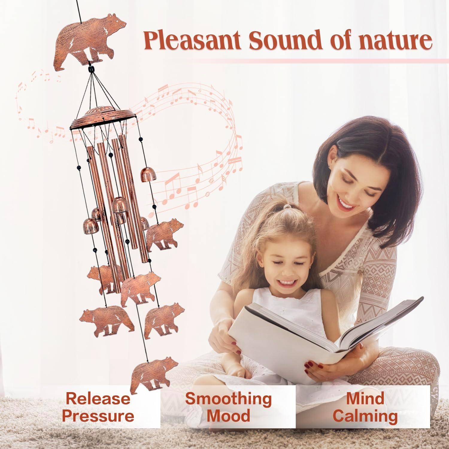 Campana de Viento de Oso EZTZEN para Jardín y Exterior