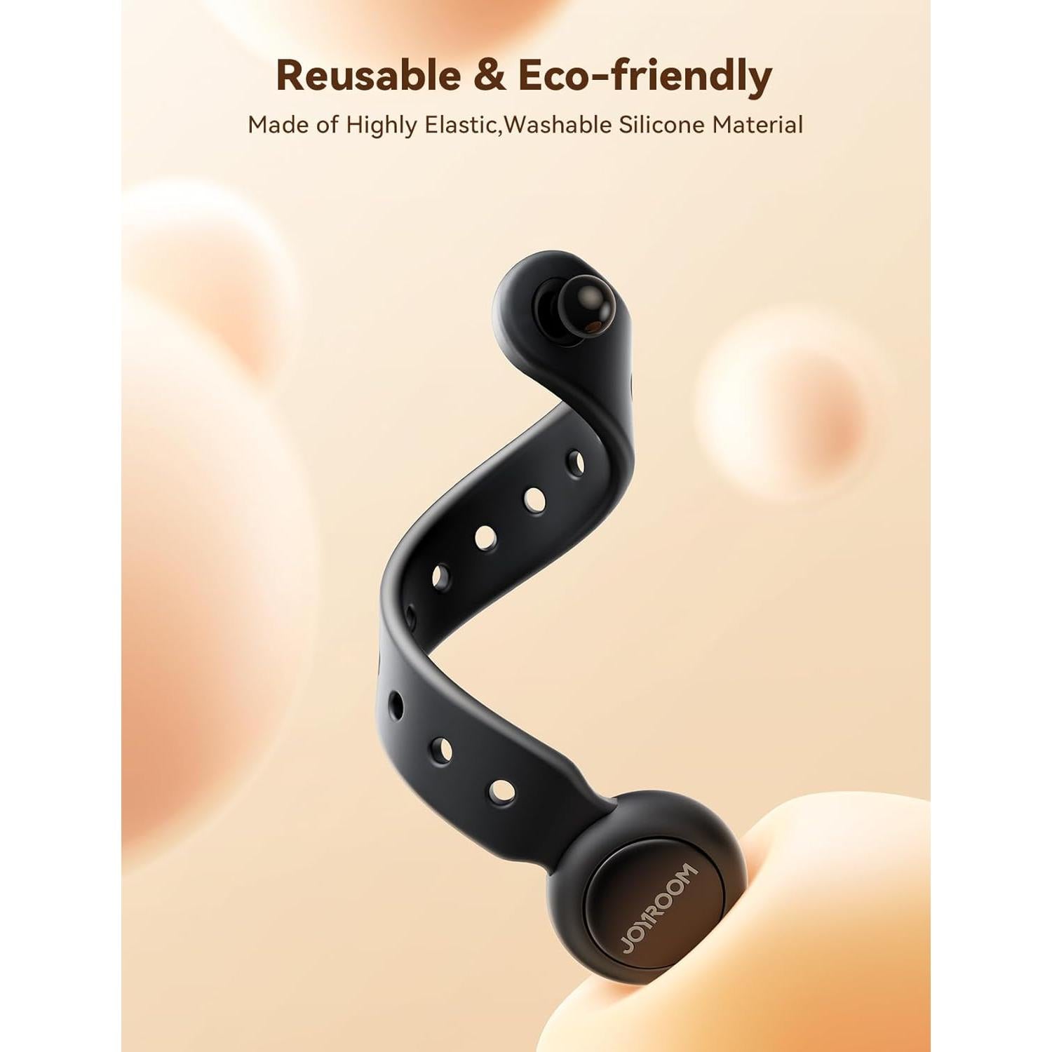 Cables Magnéticos JOYROOM 12 Piezas Silicona Negra