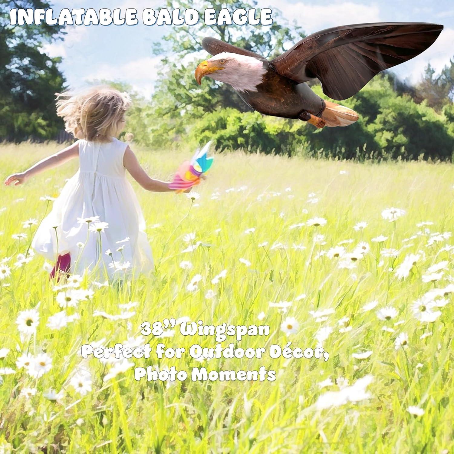 Jet Creations Águila Calva Inflable 96.2 cm Marrón Oscuro