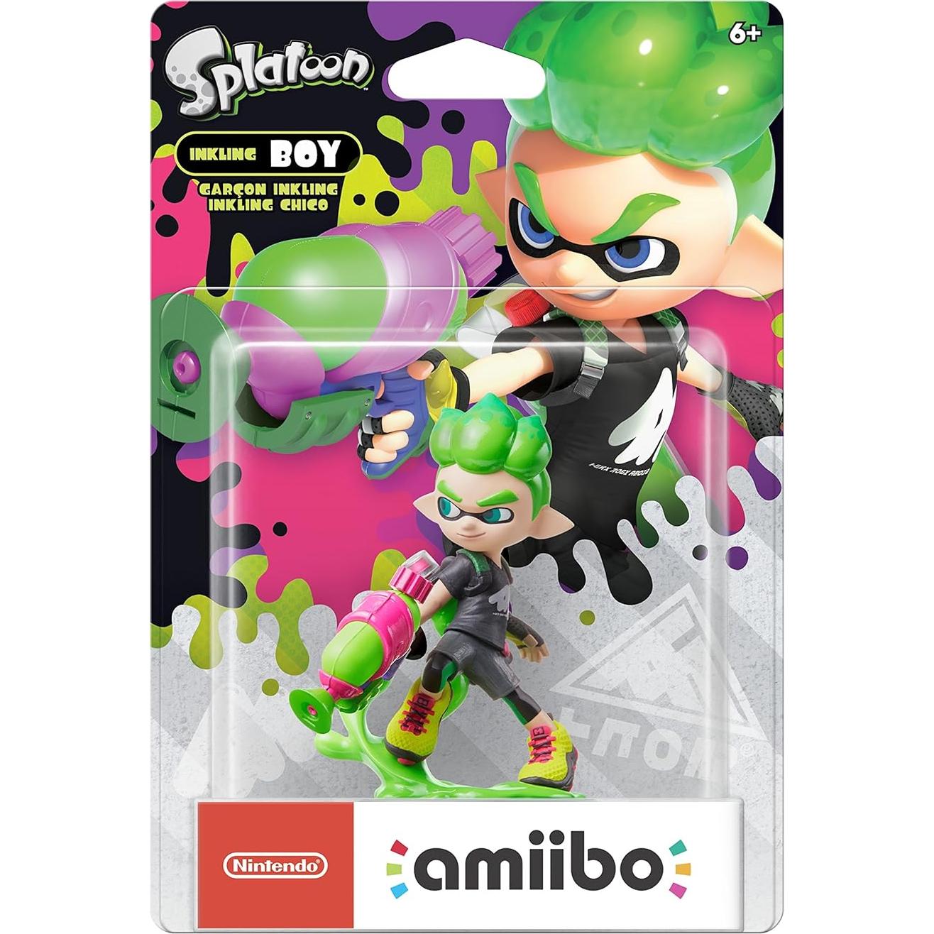 Amiibo Nintendo Inkling Verde Neón para Switch y 3DS