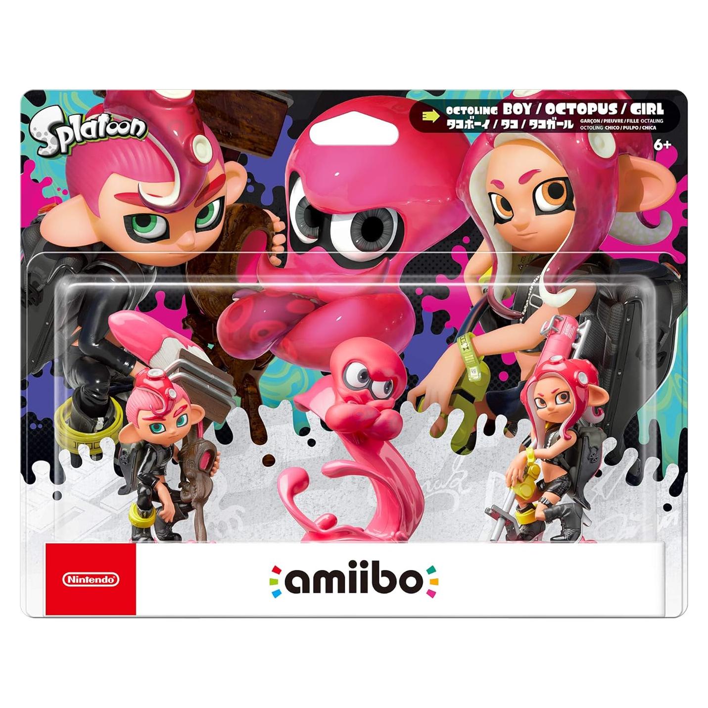 Paquete de 3 Amiibo Octoling Nintendo para Switch