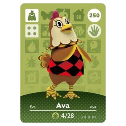 Tarjeta Amiibo Nintendo Animal Crossing Ava Serie 3