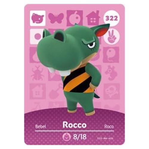 Rocco - Nintendo Animal Crossing Happy Home Designer Series 4 Amiibo Card - 322