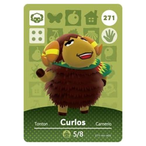 Curlos - Nintendo Animal Crossing Happy Home Designer Amiibo Card - 271