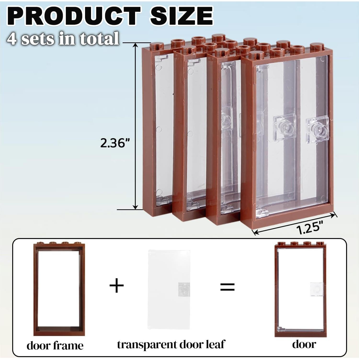 Accesorios de Construcción de Puertas HIMIRICH 4 Piezas