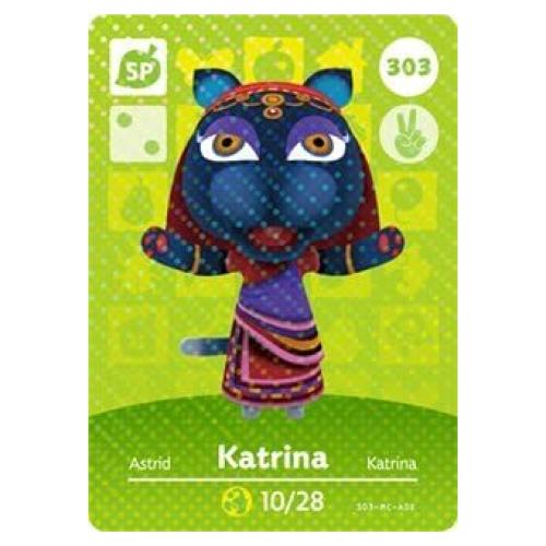 Tarjeta Amiibo Katrina Nintendo Animal Crossing 303