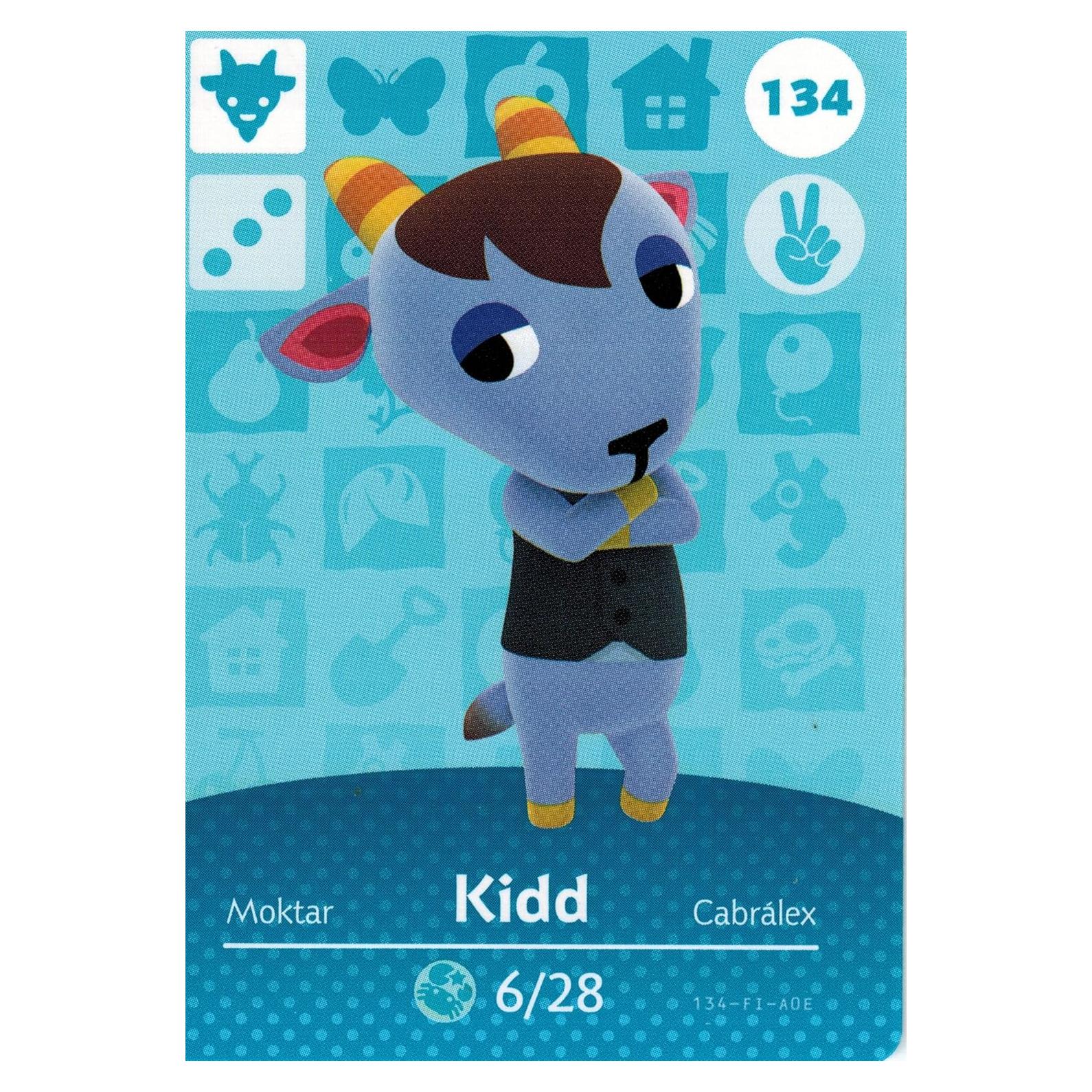 Tarjeta Amiibo Nintendo Animal Crossing 134/200 Serie 2