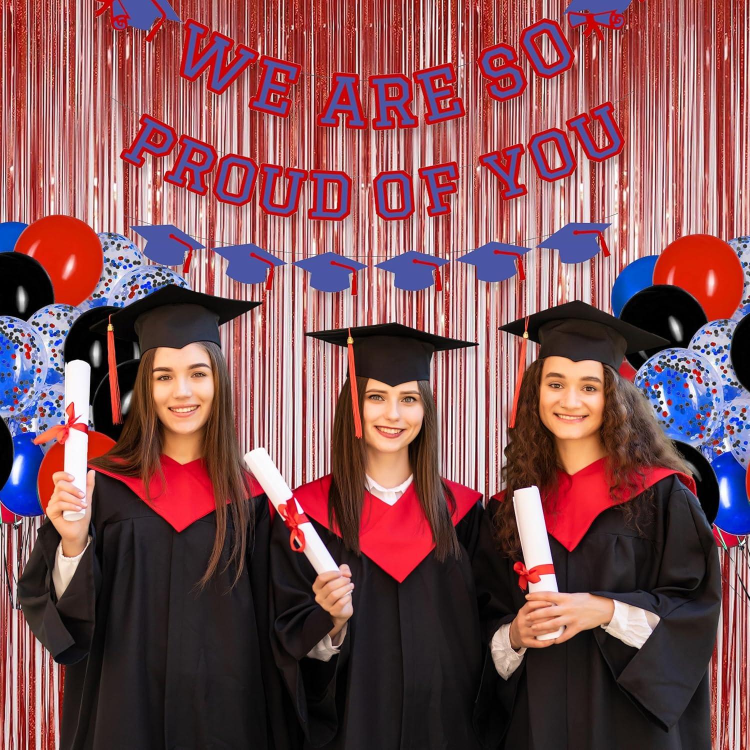 Cortinas de Flecos de Papel de Aluminio Rojo Melsan - 2 Piezas 0.97x2.44m