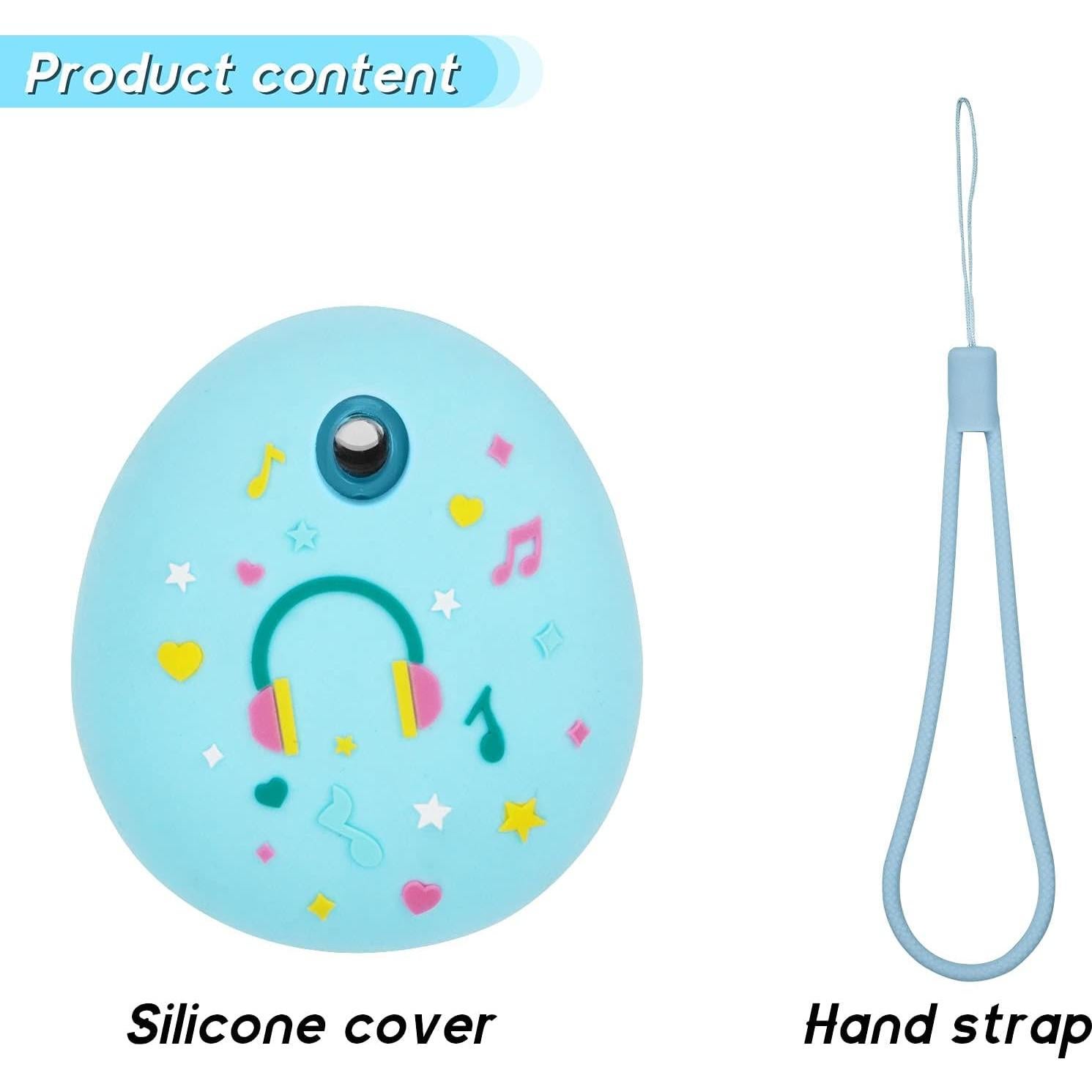 Funda de Silicona MGZNMTY para Tamagotchi Pix con Correa Azul