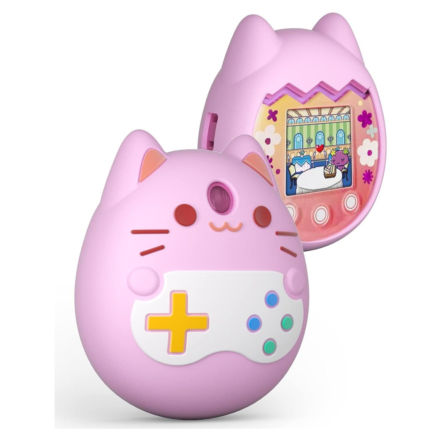 Funda Protectora de Silicona Rosa para Tamagotchi Pix