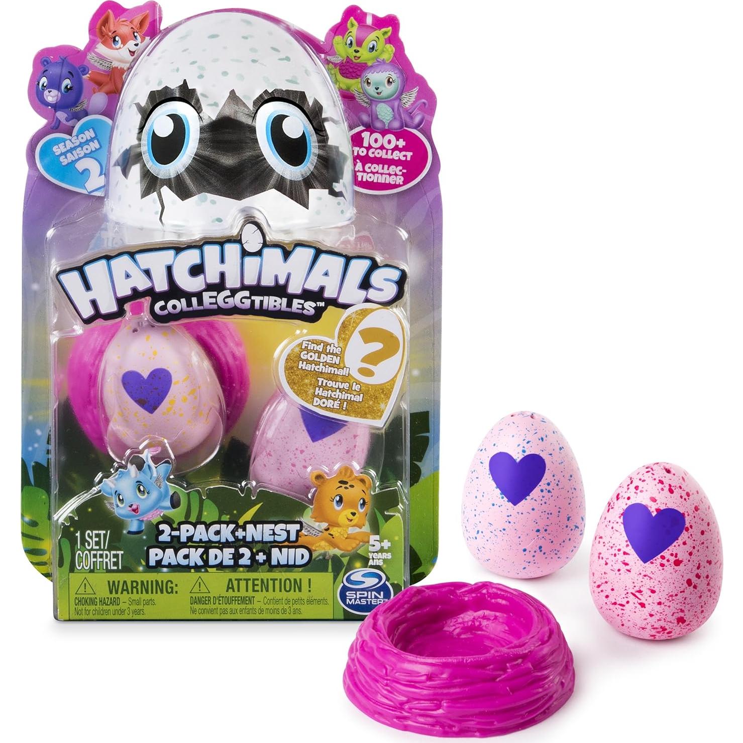 Hatchimals CollEGGtibles 2 Pack + Nido - Temporada 2