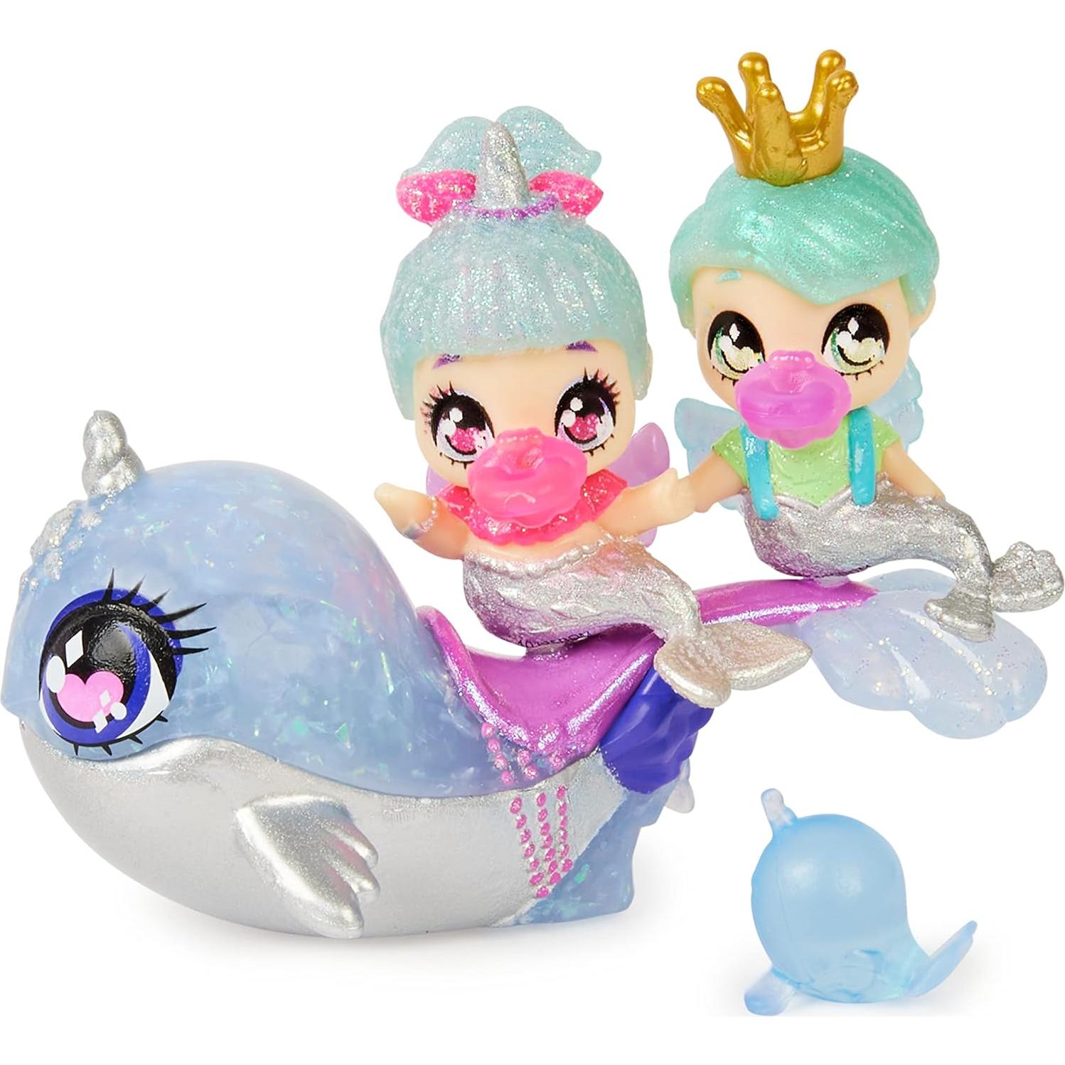 Hatchimals Pixies Gemelos Shimmer Babies con Planeador y Accesorios
