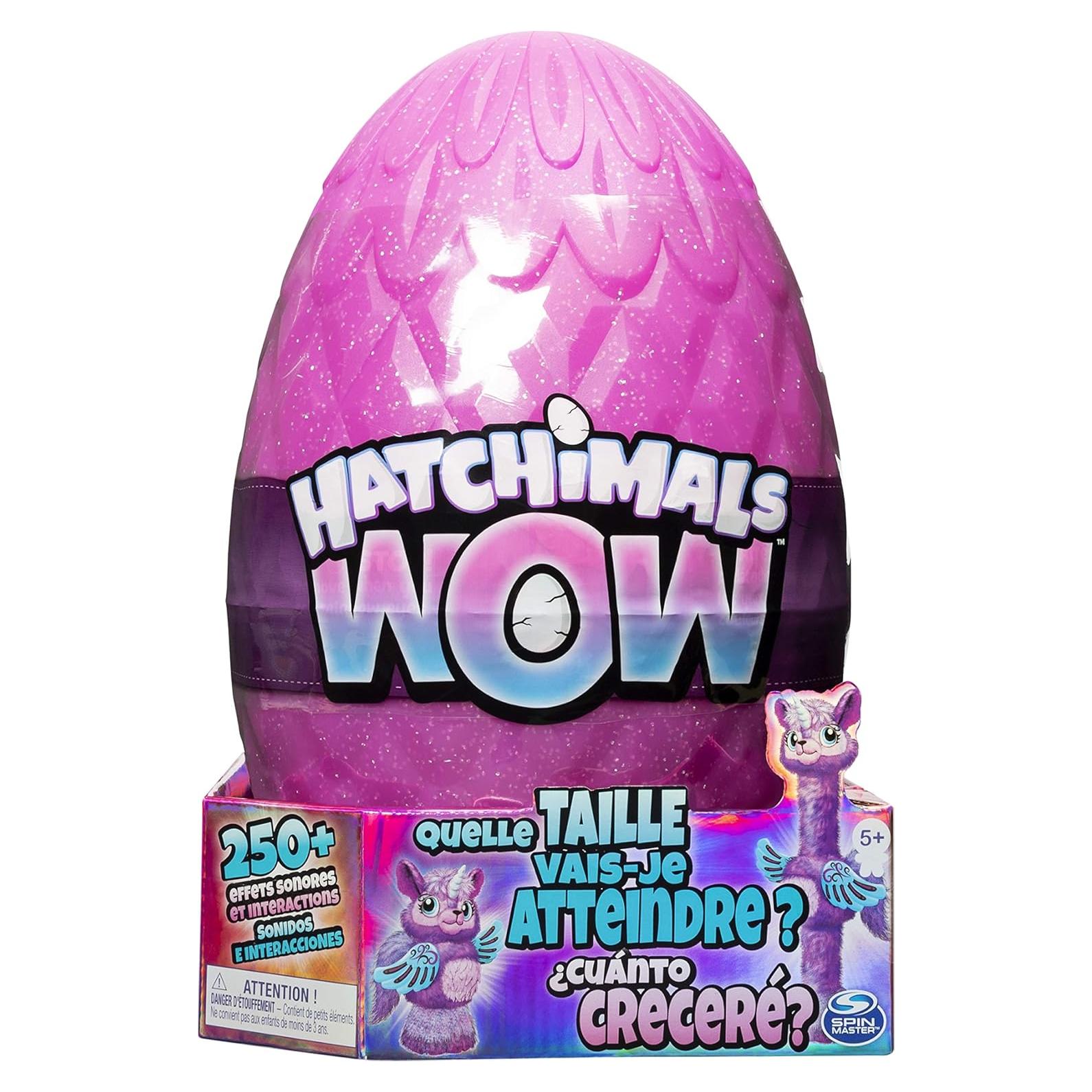 Hatchimals WOW Llalacorn Interactivo 81.3 cm con Huevo Re-hatchable