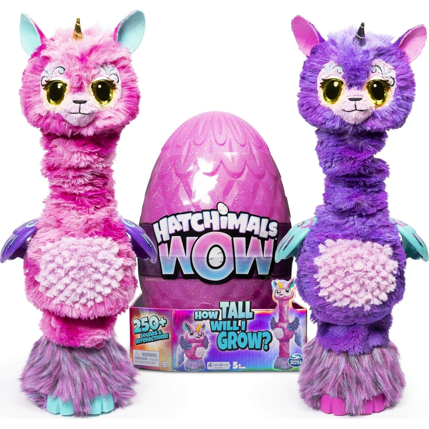Hatchimals WOW Llalacorn Interactivo 81.3 cm con Huevo Re-hatchable