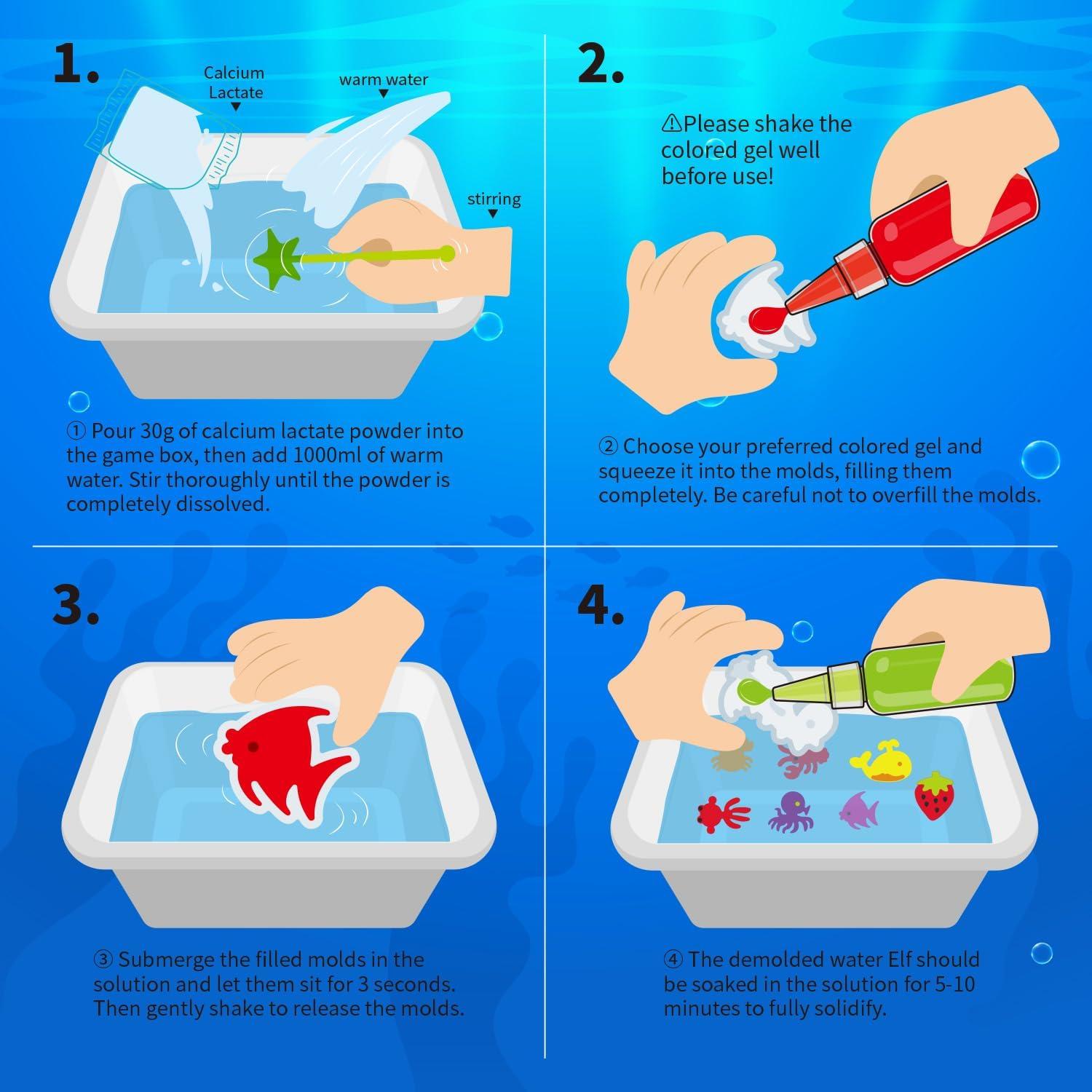 Kit de Juguete de Agua Mágico Elfo JKGIFTS - 12 Colores