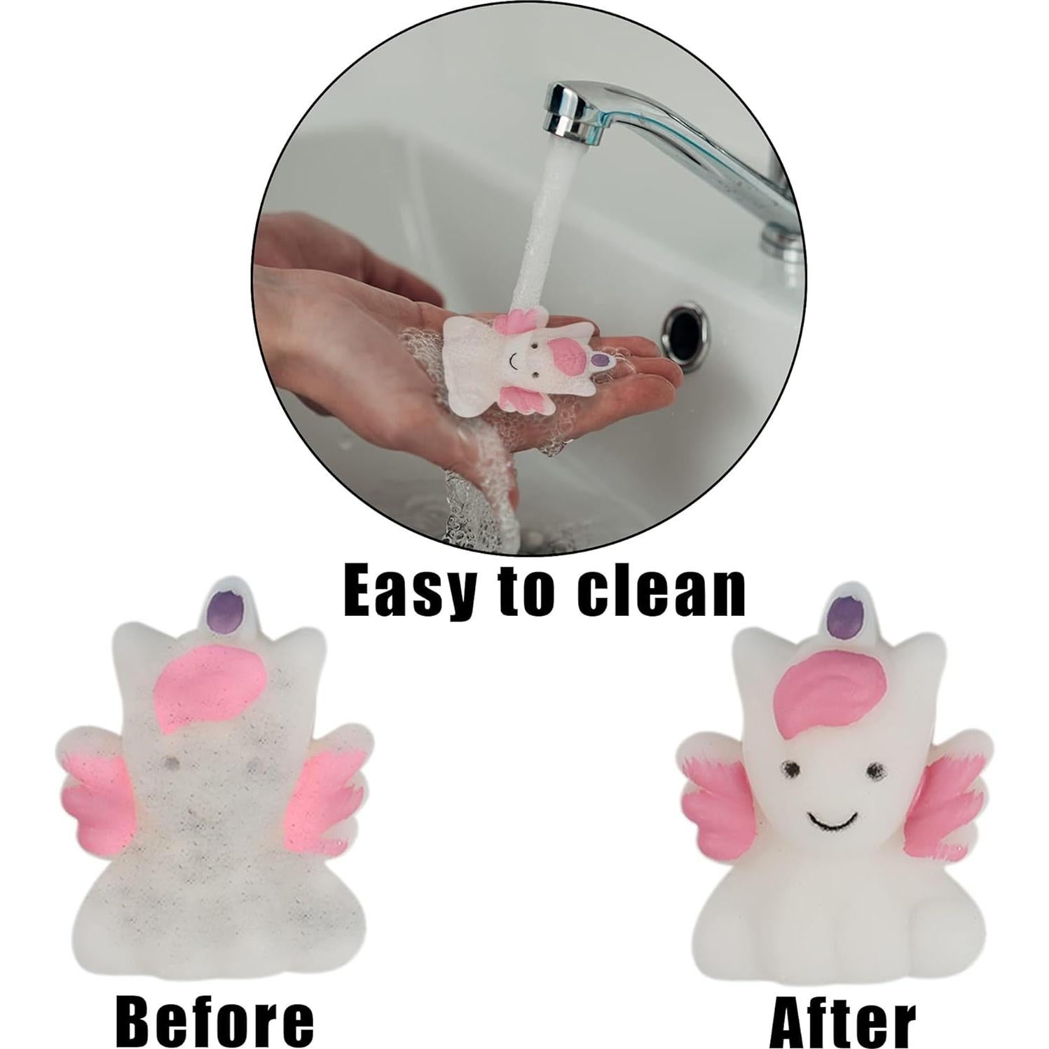 24 Juguetes Squishy Unicornio Kawaii Cllayees Alivio Estrés