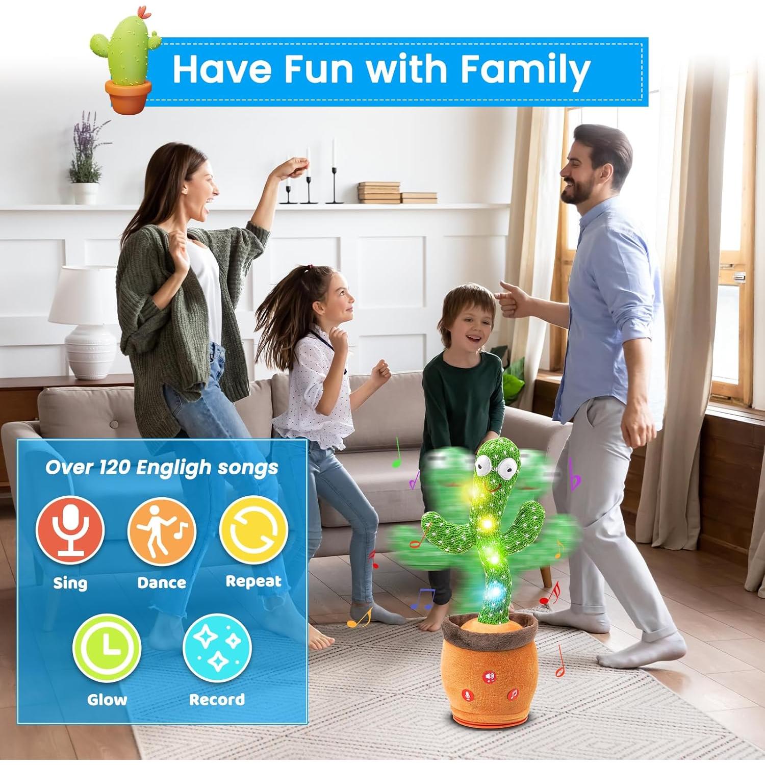 Juguete Cactus Hablante Linfei 120 Canciones para Bebés