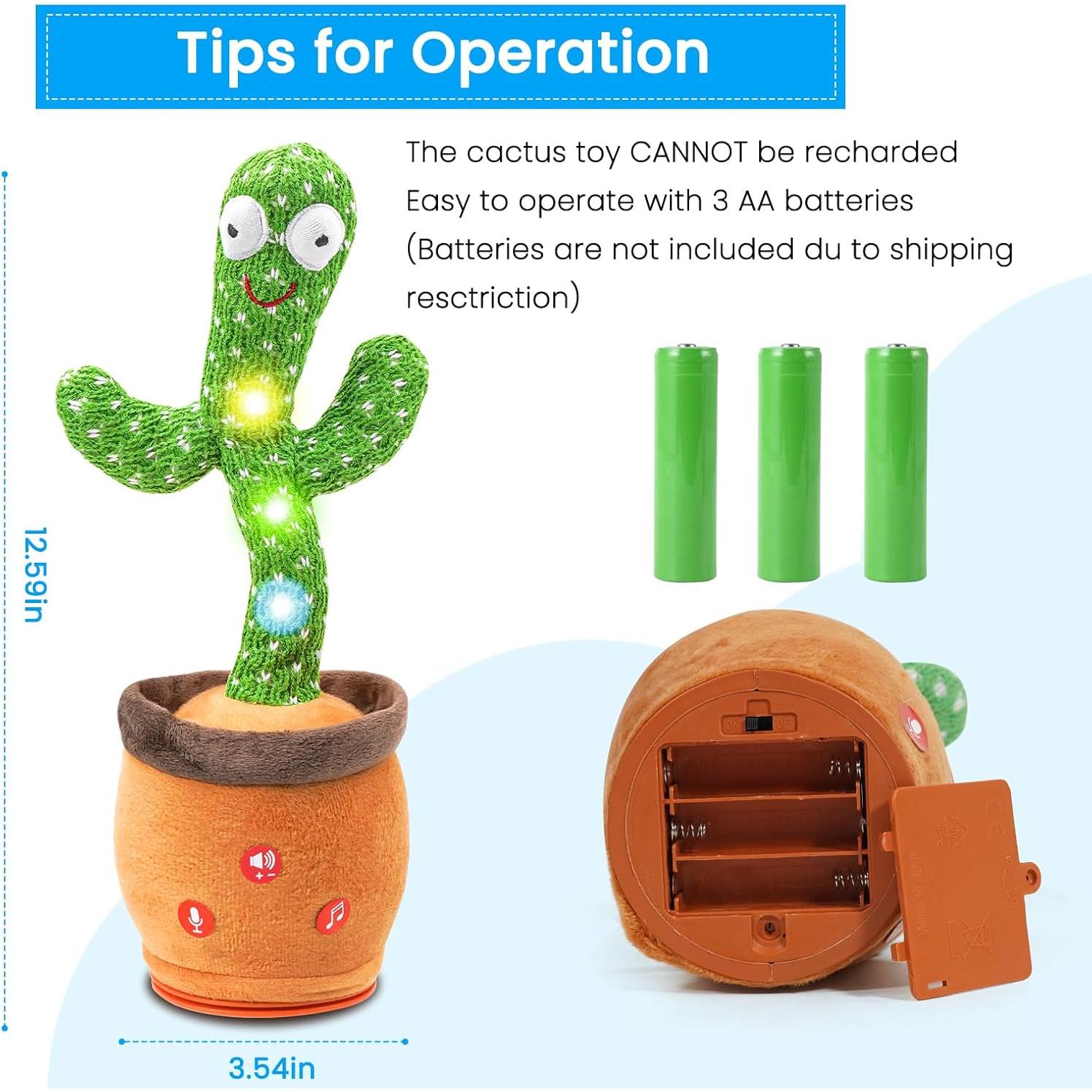 Juguete Cactus Hablante Linfei 120 Canciones para Bebés