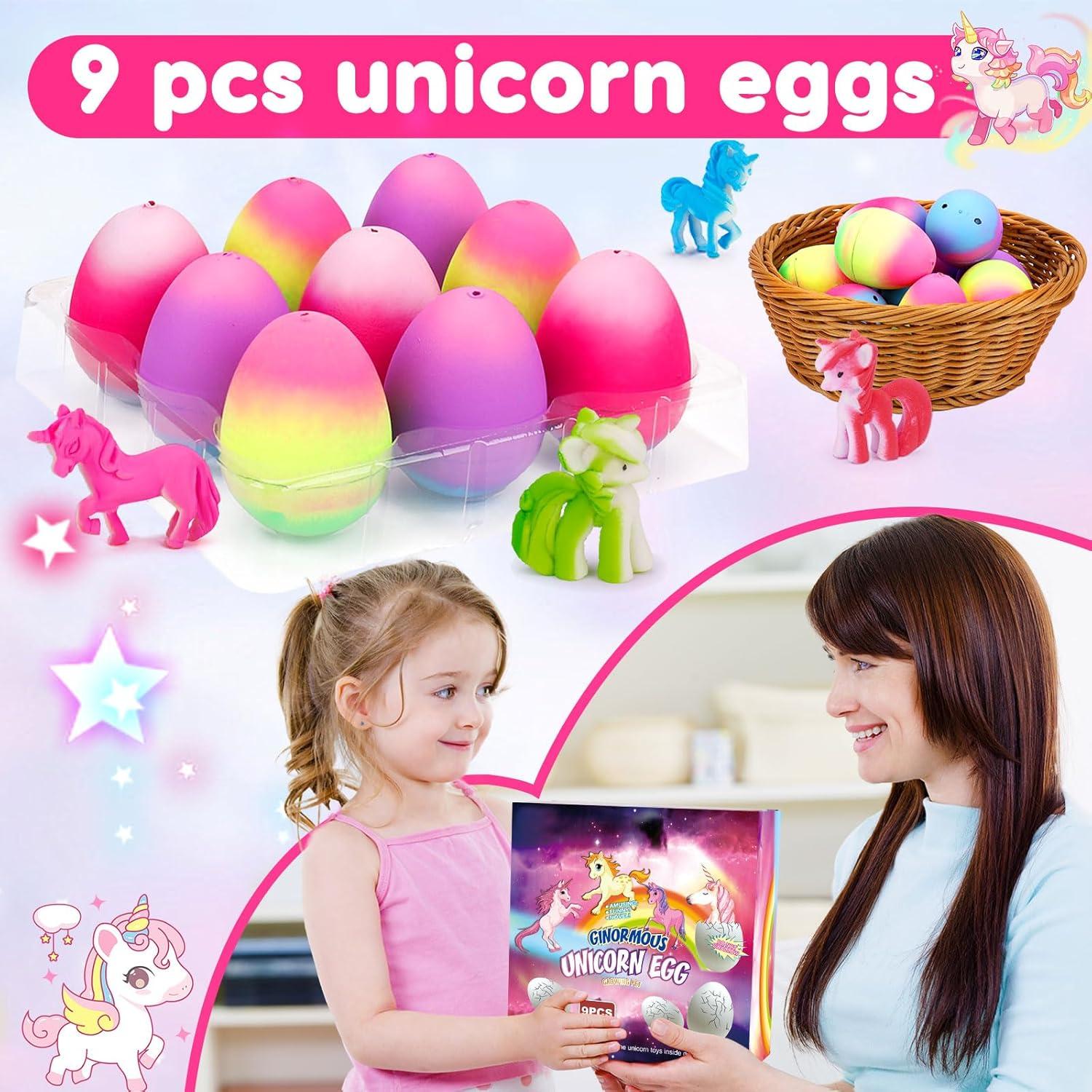 9 Huevos Sorpresa Unicornio Joosharkidz - Juguetes para Niños 4-8 Años