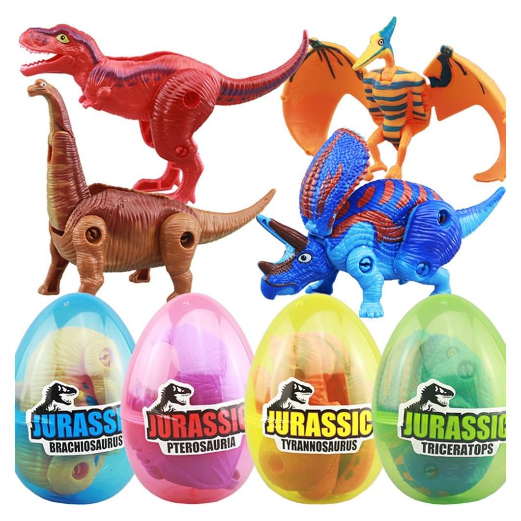 Paquete de 4 Huevos de Dinosaurio que Nacen - Juguete Educativo