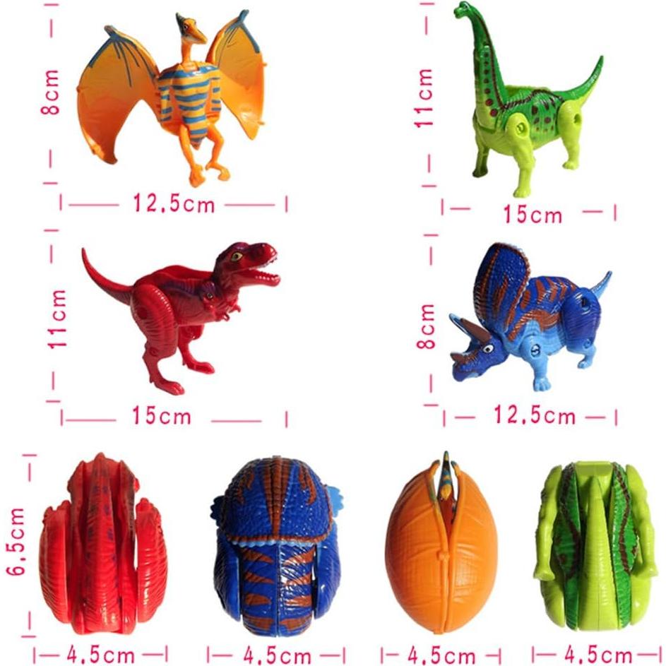 Paquete de 4 Huevos de Dinosaurio que Nacen - Juguete Educativo