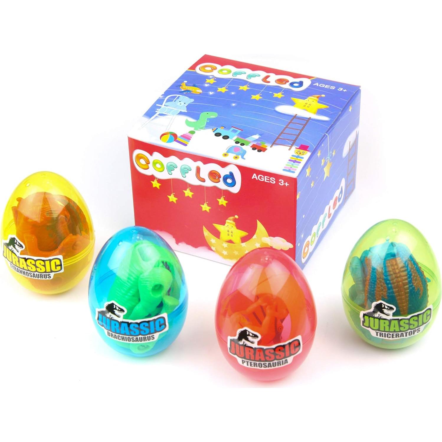 Paquete de 4 Huevos de Dinosaurio que Nacen - Juguete Educativo