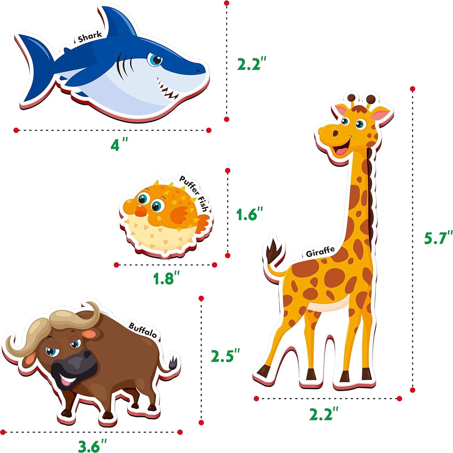 Imán de Animales de Caricatura SpriteGru 60 Piezas Educativo