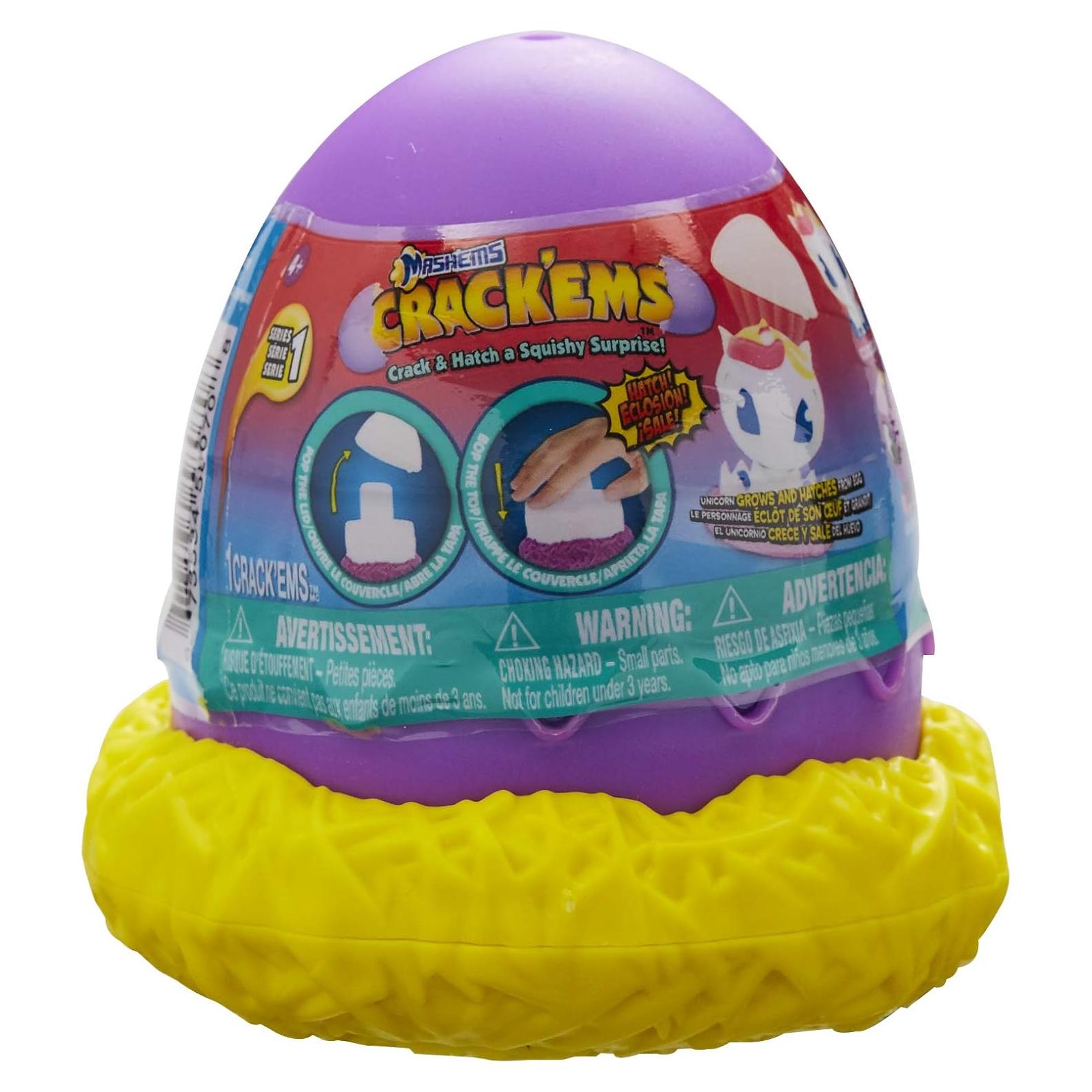 Figura Squishy Crack y Hatch Mashems Hatch'ems Tech4Kids