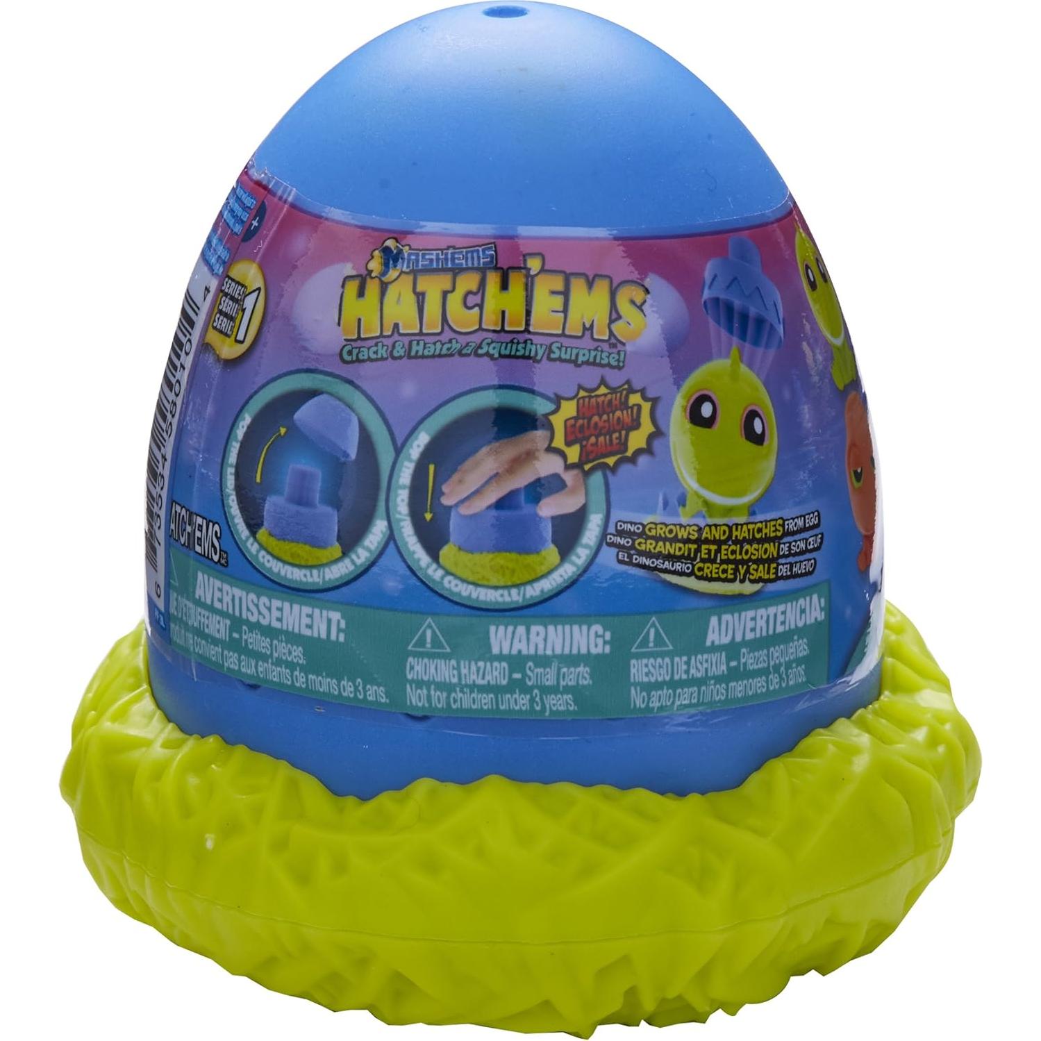 Figura Squishy Crack y Hatch Mashems Hatch'ems Tech4Kids