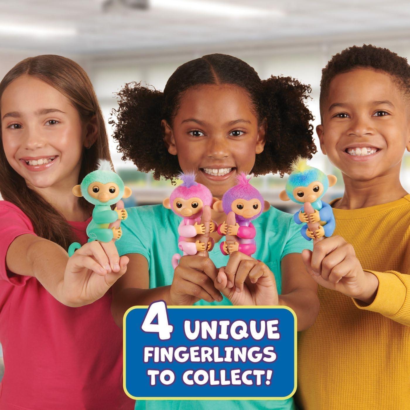 Monos Bebés Interactivos Fingerlings Charli y Leo - Paquete de 2