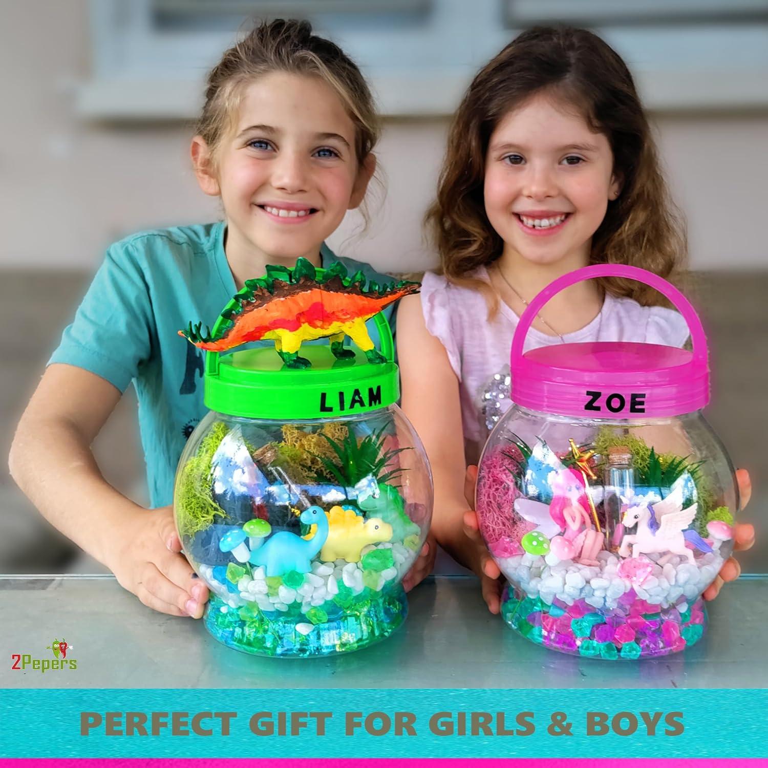 Kit de Manualidades 2Pepers Terrario Hada y Unicornio 10.4cm