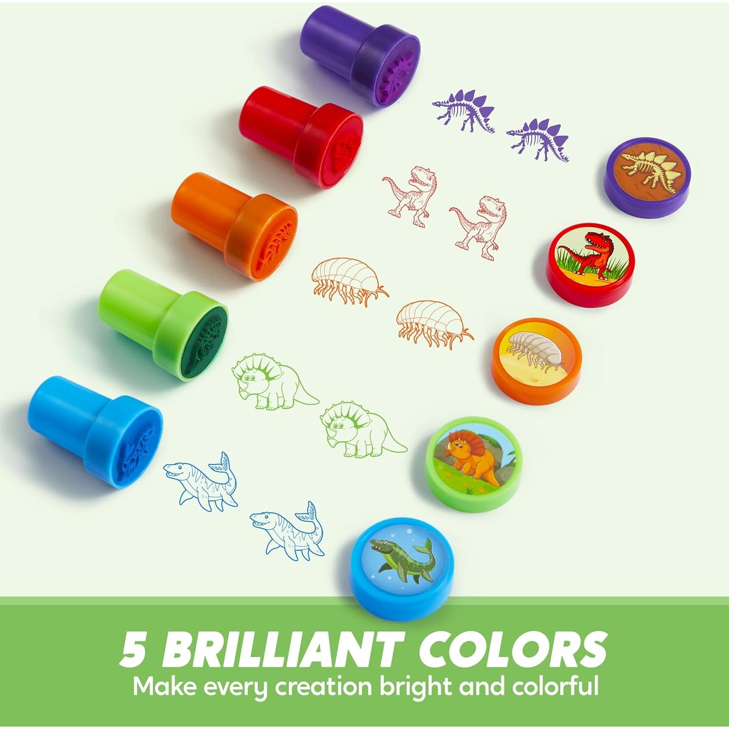 Sellos de Dinosaurios JOYIN 50 Piezas para Niños