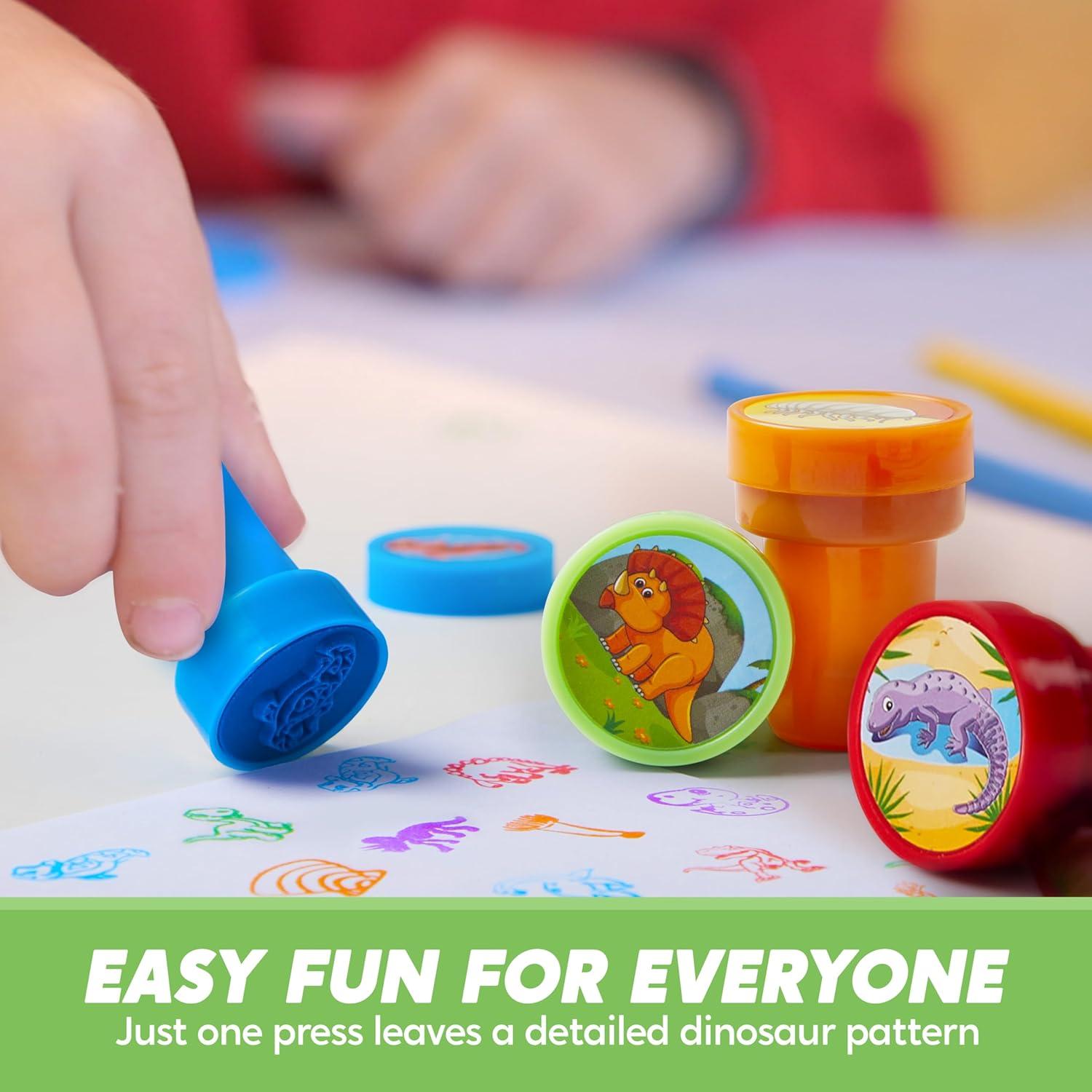 Sellos de Dinosaurios JOYIN 50 Piezas para Niños