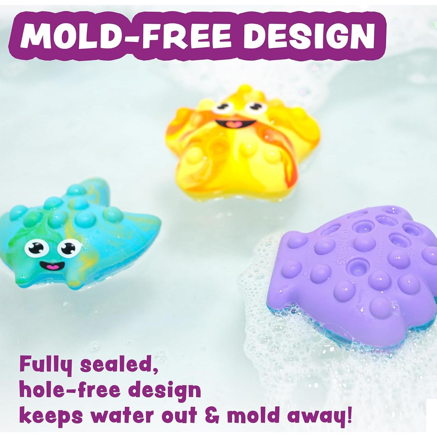 Juguetes de Baño Tub Poppers Tub Works - Set de 3 Antiestrés