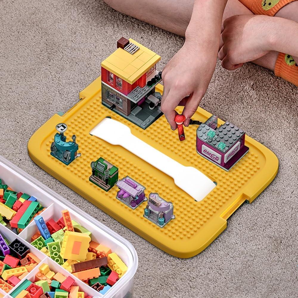 Caja de Almacenamiento Apilable POSHIGE 48 Compartimentos Amarillo