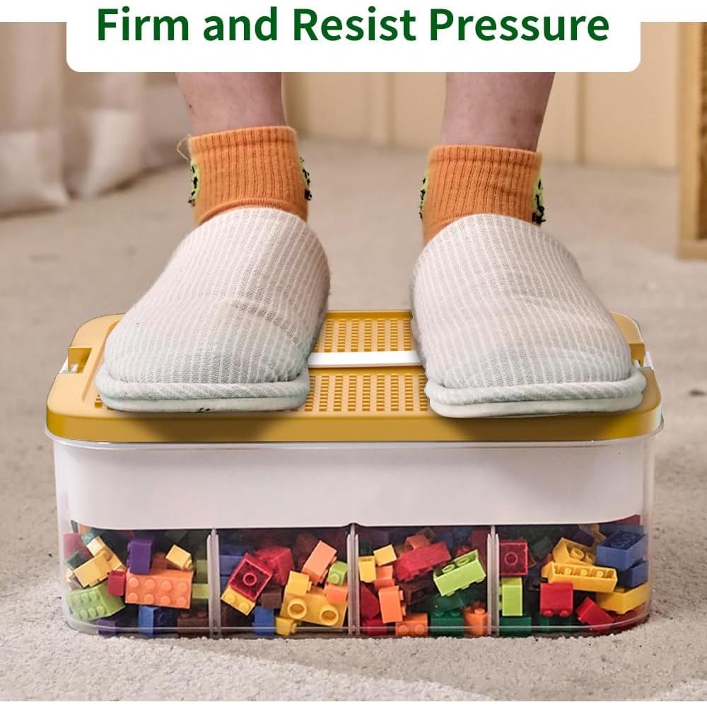 Caja de Almacenamiento Apilable POSHIGE 48 Compartimentos Amarillo