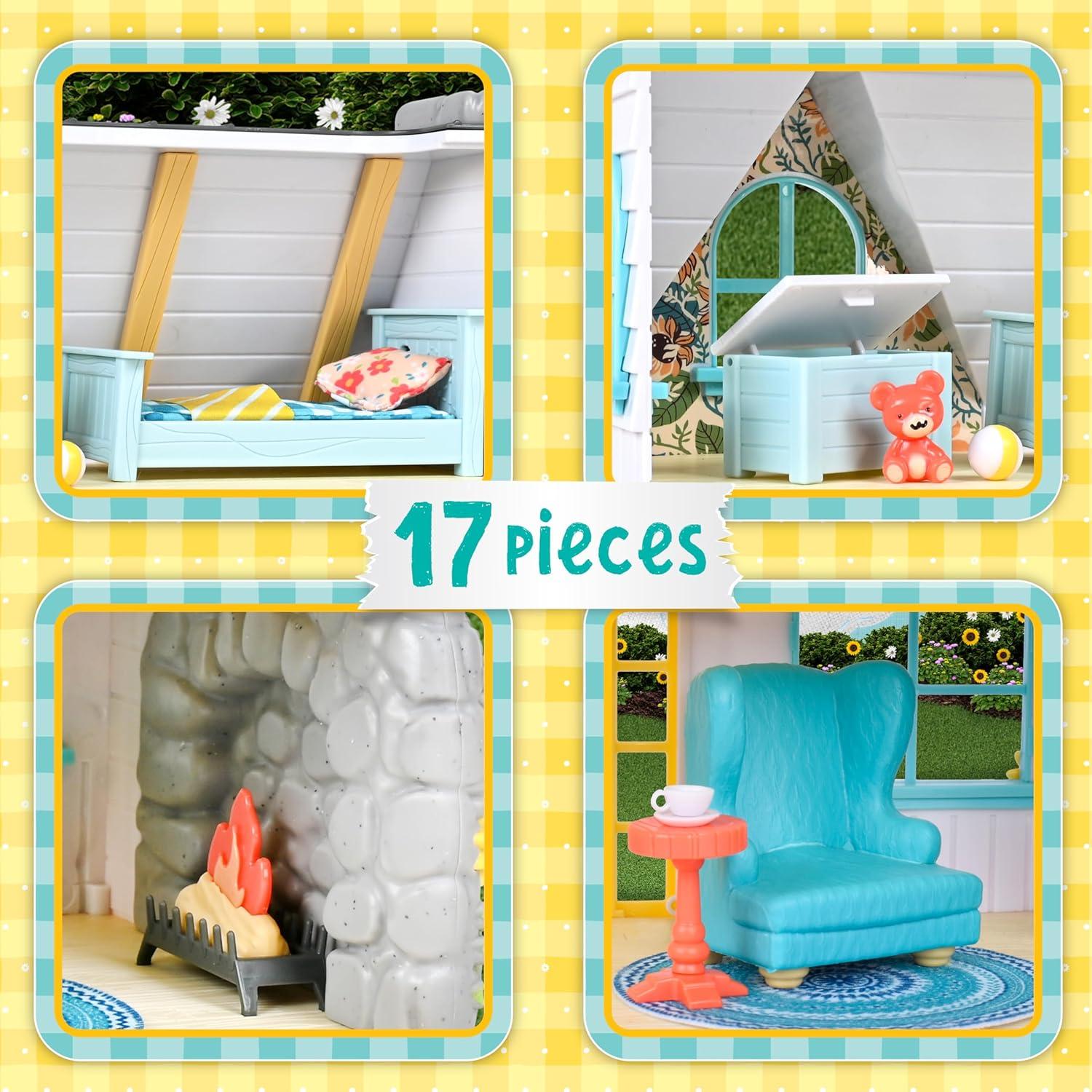 Casa de Muñecas Girasol Honey Bee Acres 28 cm 17 Piezas