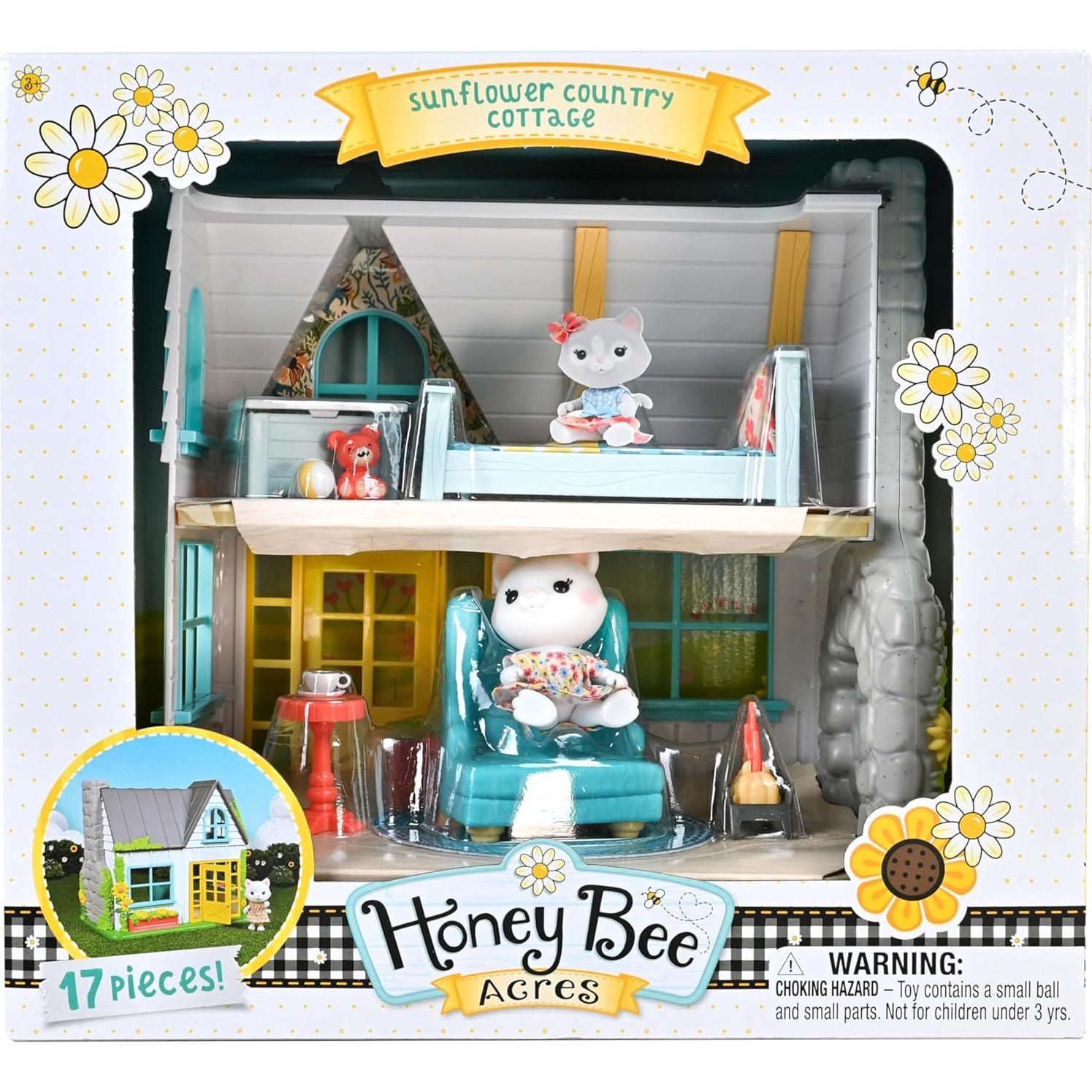 Casa de Muñecas Girasol Honey Bee Acres 28 cm 17 Piezas