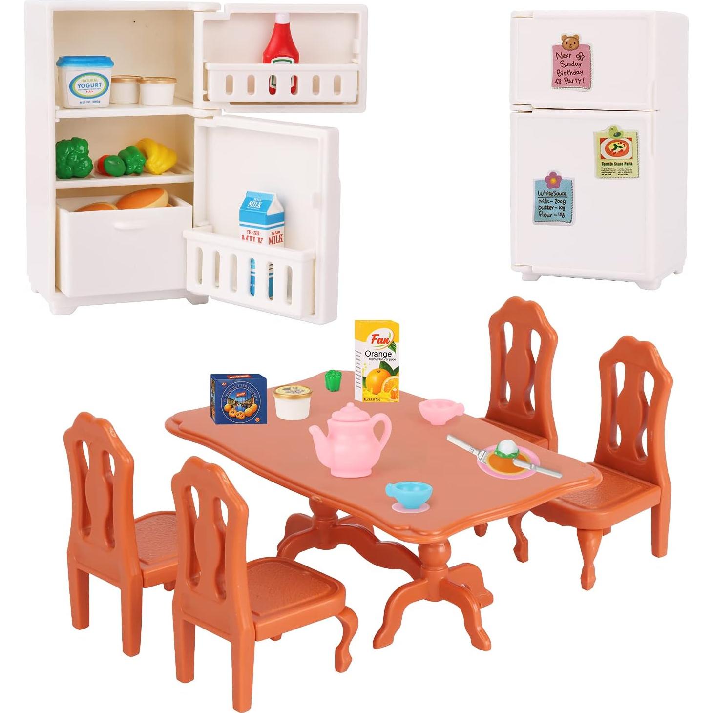 Juego de Muebles para Casa de Muñecas Anbeiya 43 Piezas