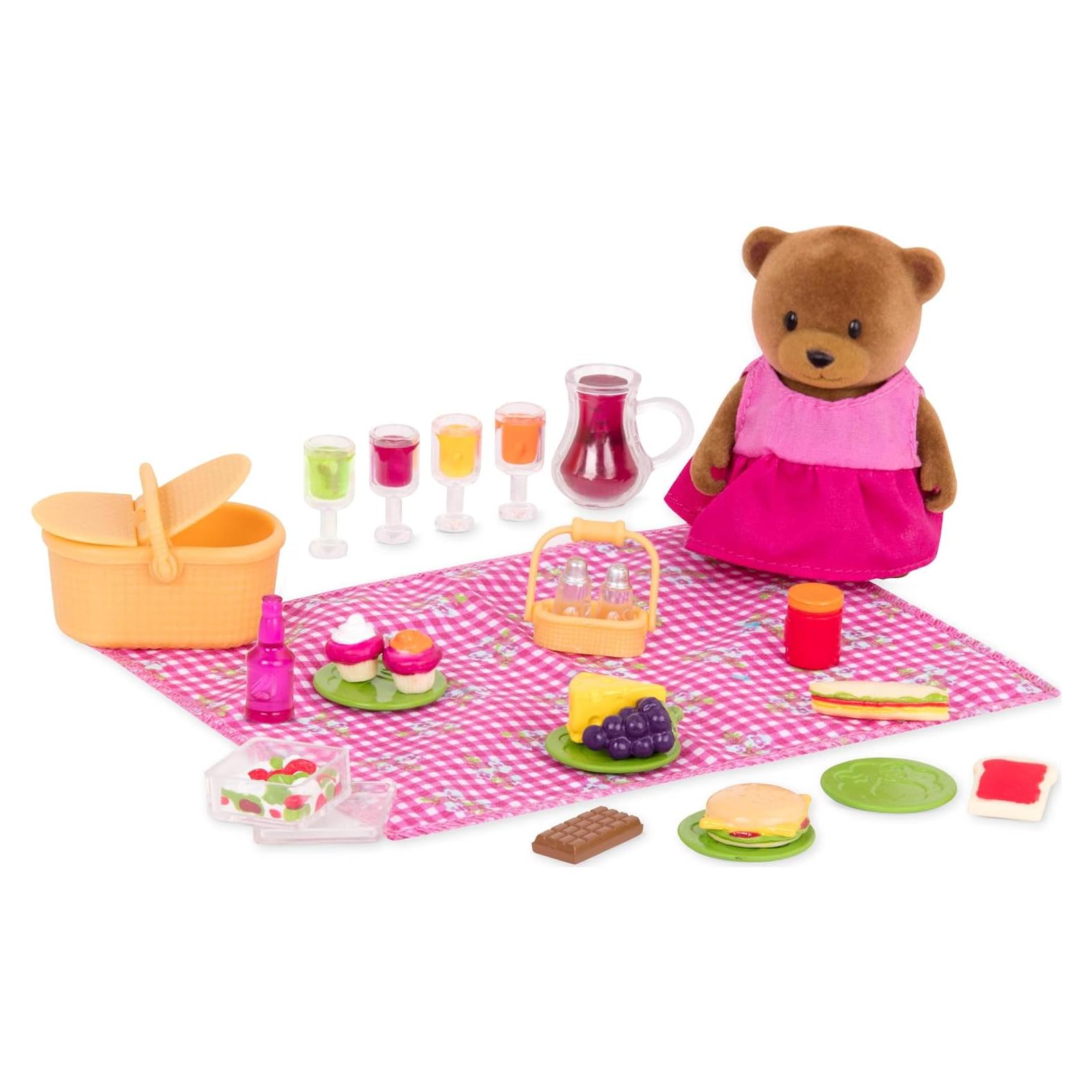 Set de Picnic Li'l Woodzeez 20 Piezas con Oso Bebé