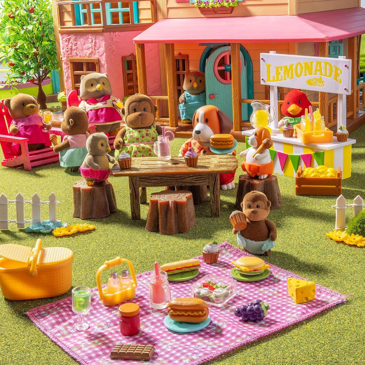 Set de Picnic Li'l Woodzeez 20 Piezas con Oso Bebé