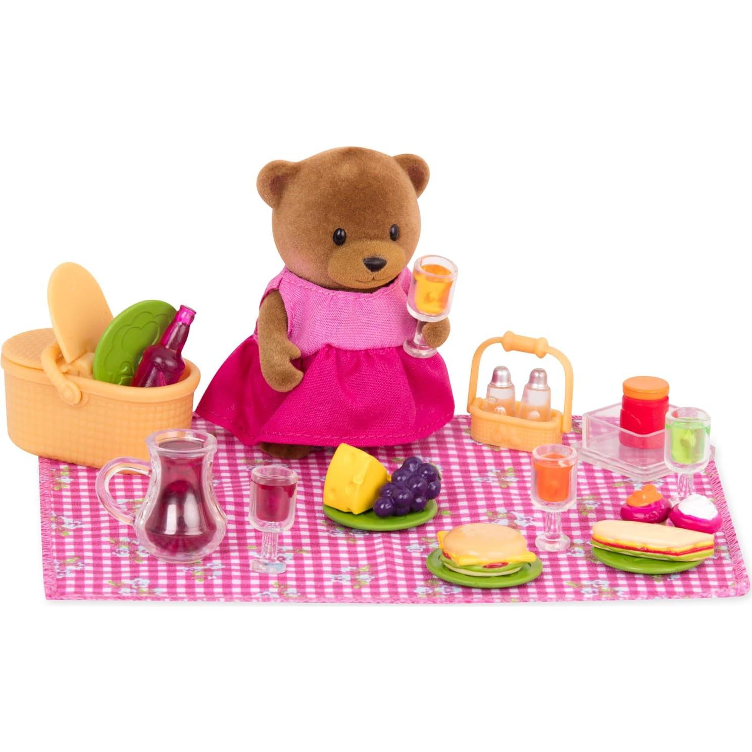 Set de Picnic Li'l Woodzeez 20 Piezas con Oso Bebé