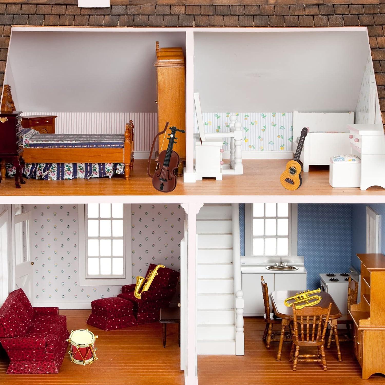 Juego de Instrumentos Musicales Miniatura Skylety 11 Piezas