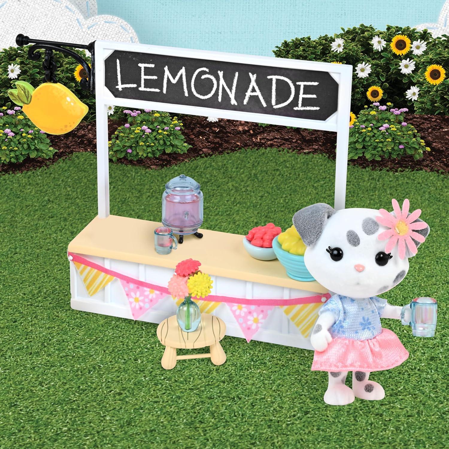 Puesto de Limonada Honey Bee Acres con Muñeca de Peluche 9 Piezas