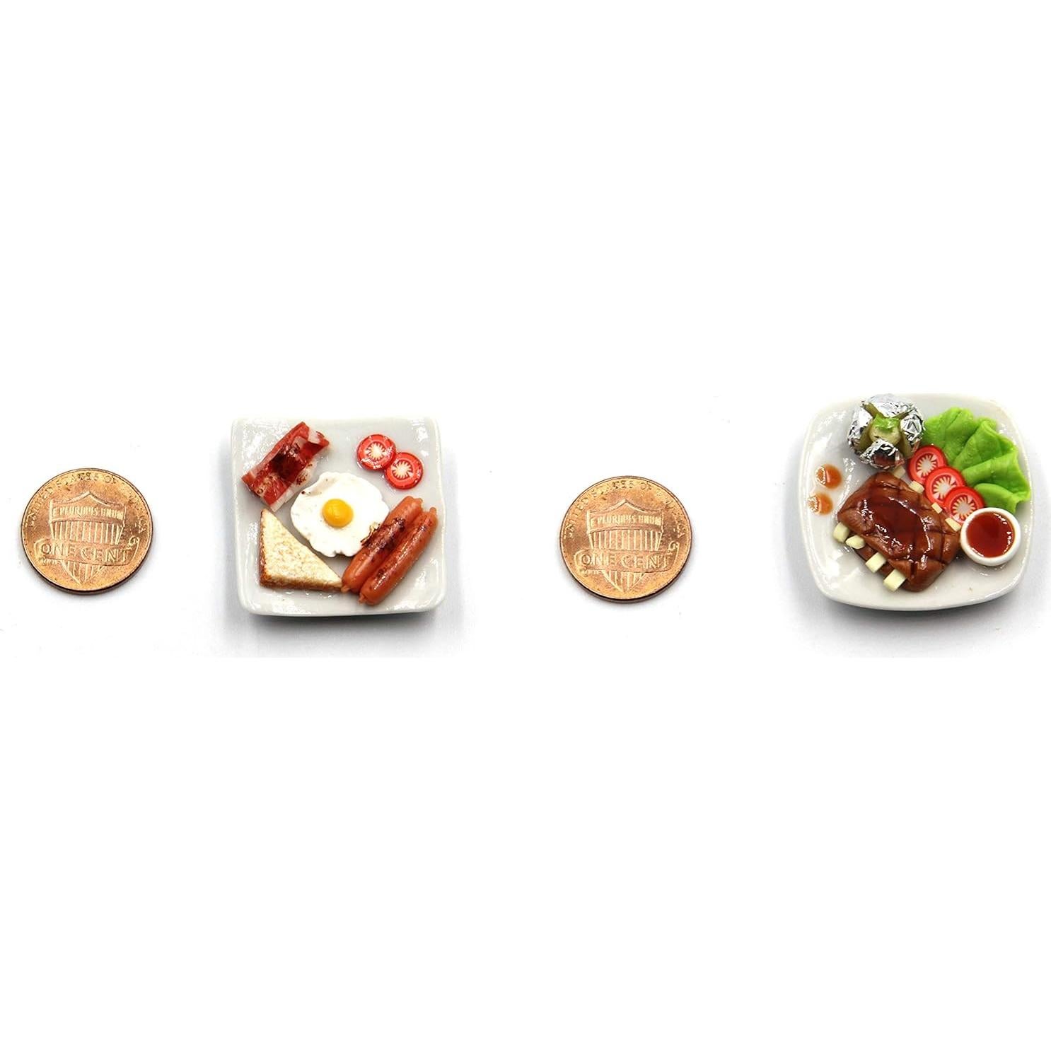 Juego de Desayuno Miniatura 10 Piezas Magma Brick 1:12