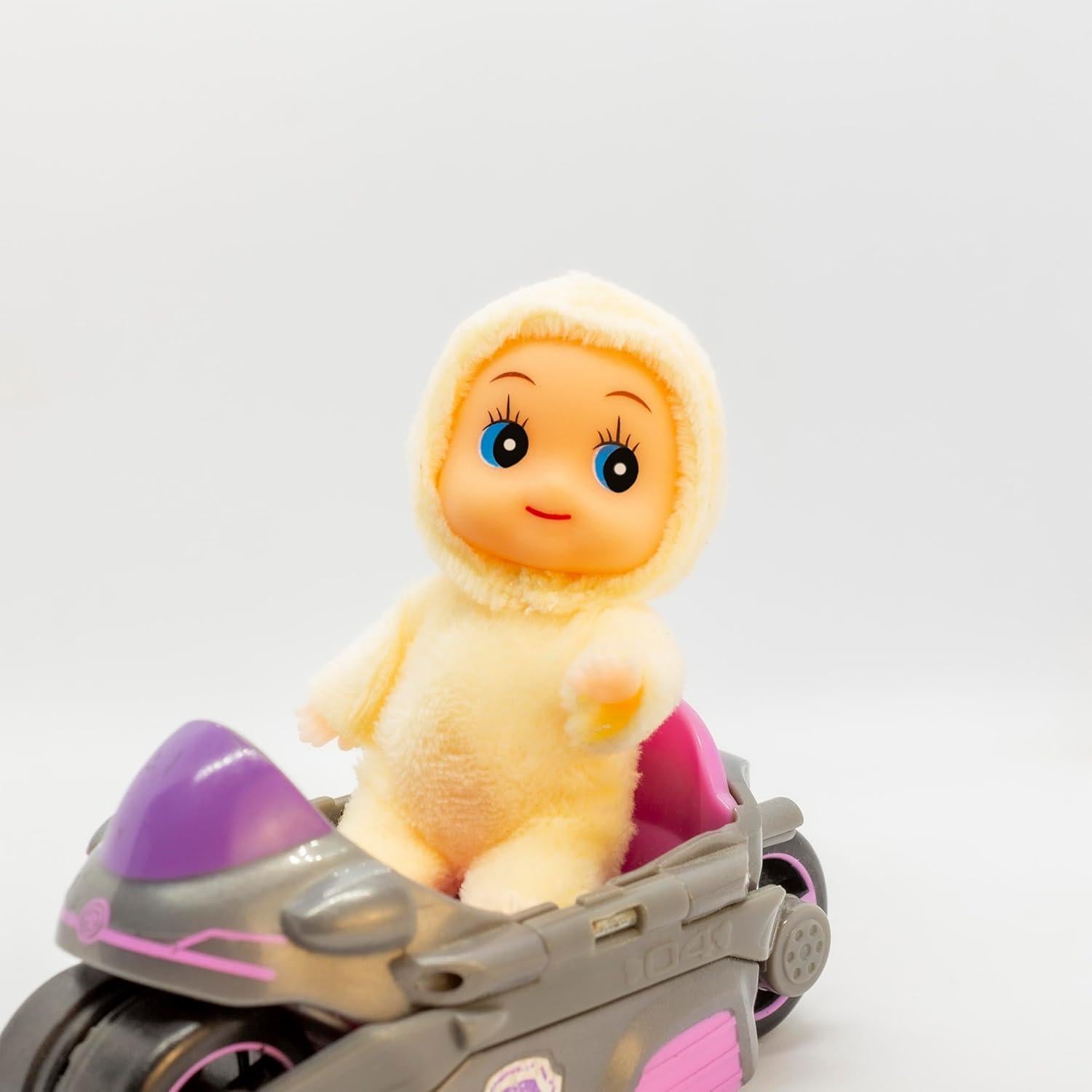 Baby Elf Doll. Bambino in Cream Romper | Bebe Lutin de Noel en Costume Jaune