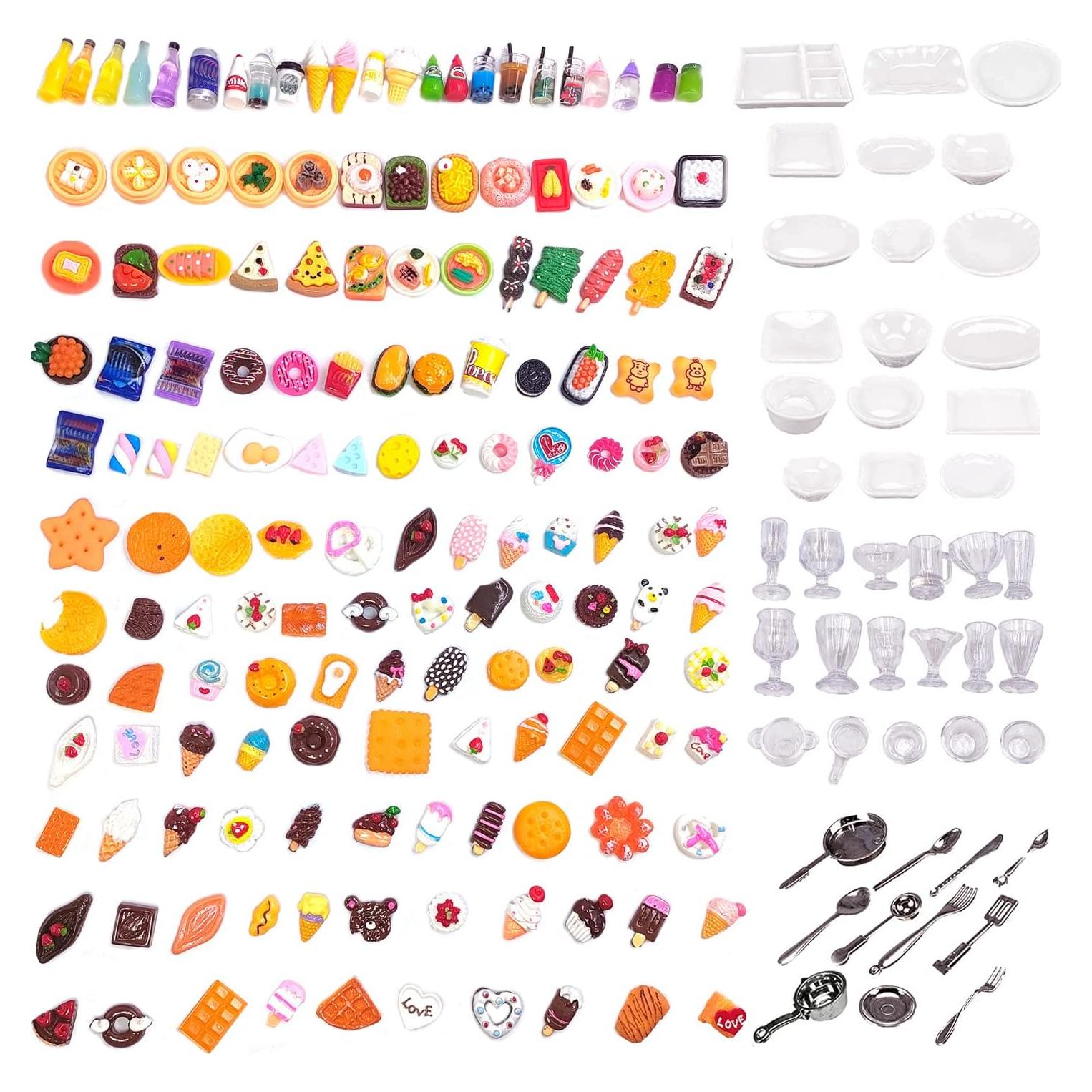 200 Accesorios de Comida Miniatura Atoyzybin para Casa de Muñecas