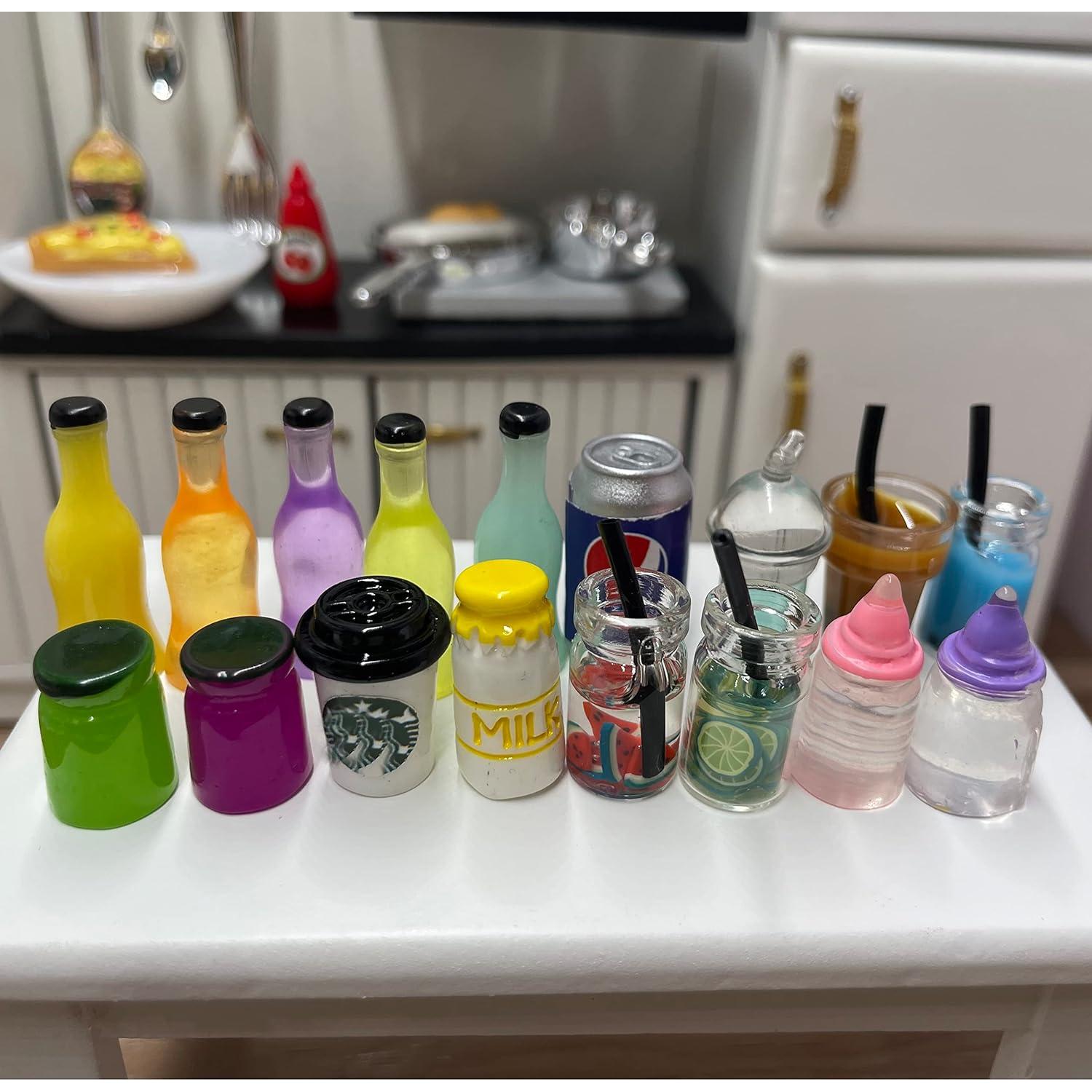 200 Accesorios de Comida Miniatura Atoyzybin para Casa de Muñecas