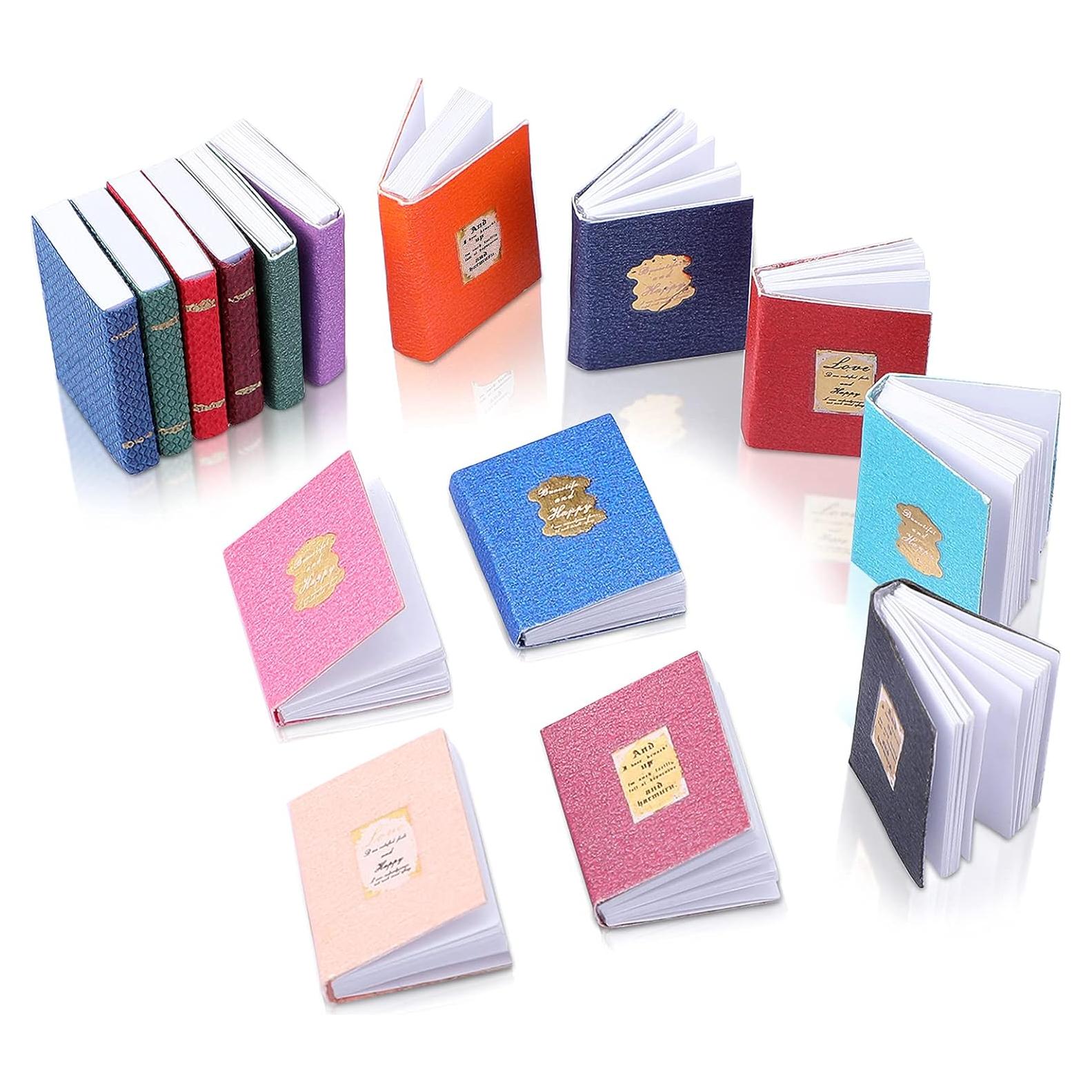Libros Miniatura Coloridos Sumind 16 Pcs para Casa de Muñecas